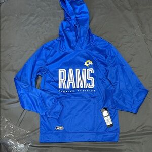 Kids NFL Rams Combine Training Blue Hoodie